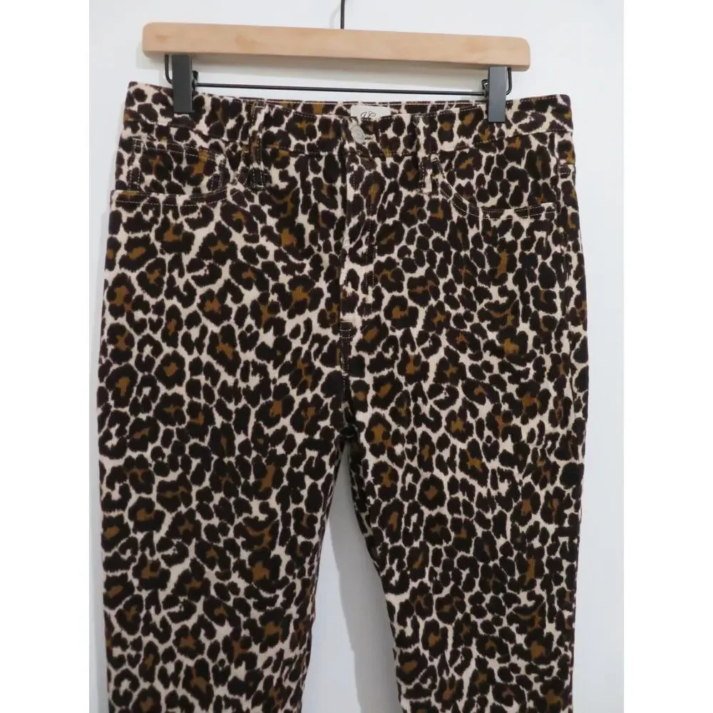 J. Crew Women Sz 30 Leopard 10